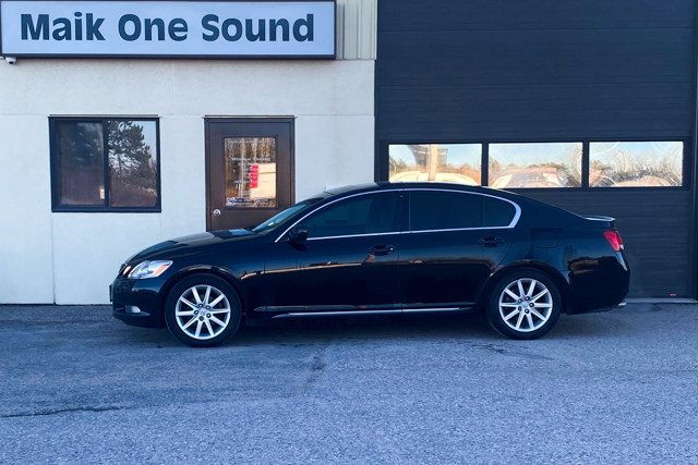 Lexus 2007 GS300 with professional window tint in North Bay